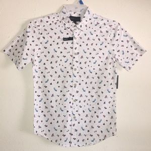 No Boundaries SS Printed Button up